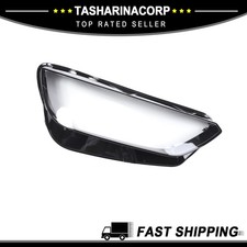 1 Pc Car Front Right Headlight Lens Cover for Audi Q5 21-22 Pc Clear Black picture