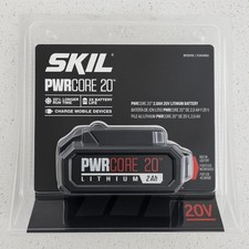 NEW SKIL PWRCORE 20 2.0Ah 20V Lithium Battery BY519702 USB Port PWRAssist Sealed picture