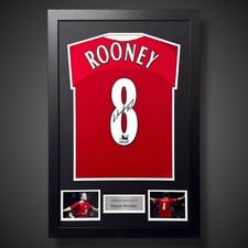 Wayne Rooney Hand Signed 2002-04 Framed Manchester United Shirt With COA £185 picture