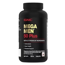 GNC Mega Men 50 Plus Multivitamin | 120 Tabs | 37 Premium Ingredients  picture
