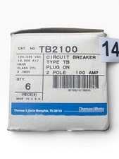 1PC Thomas & Betts TB2100 100A 2-Pole 120/240V TB Series Plug-In Circuit Breaker picture