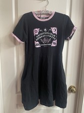 Hot Topic Women’s Black Ouija Board Graphic Mini Dress, Goth, Casual, Kawaii picture