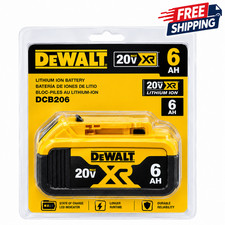 Dewalt 2PCS New DCB206 20V Max XR 6.0Ah Lithium Ion Batteries Li-ion US picture