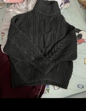 H&M dark grey turtle neck sweater picture