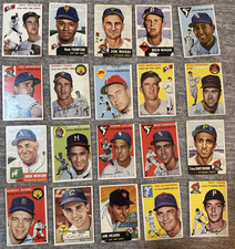 Vintage 1950s Topps Baseball Card Collection - Mixed Years (see photos) picture