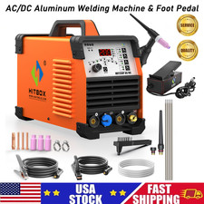 HITBOX 5in1 Aluminum AC DC TIG Welder Pulse/HF 200A MMA TIG Welder + Foot Pedal picture