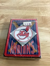 Vintage Cleveland Indians Chief Wahoo Playing Cards 1994 SEALED picture