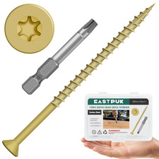 Deck Screws 4 Inch, Wood Screws #10X4, 40 PCS 1Lb, Rust Resistant Exterior picture