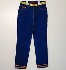 Vtg Mountain Lake Women's Sz 6 Straight Embroidered High Waisted Jeans *READ* picture