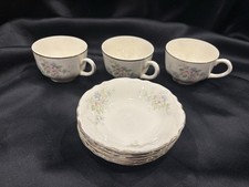 Five (5) Vintage Homer Laughlin Dessert Bowls & Three (3) Coffee Cups (E47N6) picture