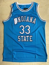 Retro Vintage Men's Basketball Jersey Bird Indiana State Jersey  Stitched Blue picture