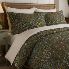 William Morris Blackthorn (BLUE TULIPS) Duvet Cover Set 1 Vintage Floral Bedding picture