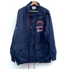 Vintage Atlanta Braves Apex One Windbreaker Jacket 90s MLB Big Logo Large picture