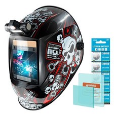 TRQWH Large View True Color Welding Helmet, Auto Darkening Hood, 4 Arc Sensors picture