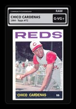 1964 Topps #72 Chico Cardenas Cincinnati Reds - Raw Card picture