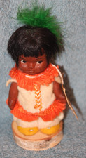 Vintage Indigenous Souvenir Doll 4.5