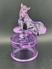 Fenton Gift Shop Alexandrite Foal On A Fount Pressed At WV Glass Horse *READ* picture