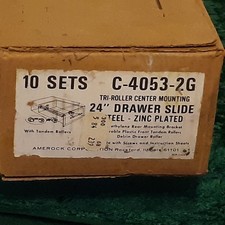 Amerock Drawer Slide Tri roller Center Mounting Cabinet Track 24