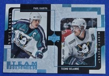 2000-01 Upper Deck Legends - Team Foundations Teemu Selanne, Paul Kariya #3 picture