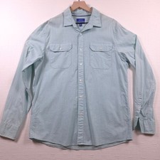 Apt. 9 Premier Flex Mens Large Slim Fit Button Down Shirt Mint Green Long Sleeve picture