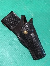Vintage Don Hume Leather  Black Holster H216 No. 1-4” Basketweave Weave H216-1 picture