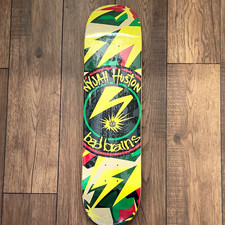 Element x Bad Brains Nyjah Huston Skateboard Deck Yellow Graphic picture