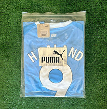 PUMA Manchester City Erling Haaland #9 Men's Soccer Jersey Blue/White size XL picture