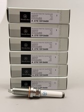 New Genuine OEM Mercedes A2701590600 - Set of 6 Spark Plugs picture