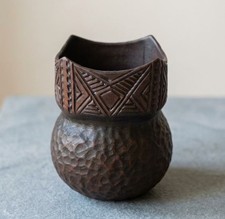 Vintage Kanyengeh Pottery Mohawk Vase Karen Williams Six Nations Grand River picture