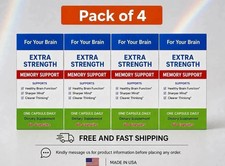 Pack Of 4 Memory Support For Your Brain 20mg Capsules 60-Day Supply Expiry 2027 picture