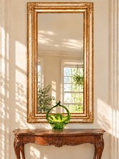 Vintage 60s Ornate Gold & Cream Mirror picture
