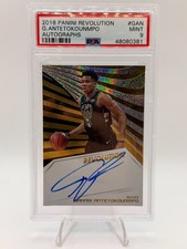 2018 PANINI REVOLUTION - GIANNIS ANTETOKOUNMPO AUTOGRAPHS - PSA 9 NONE HIGHER picture