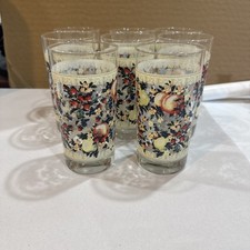 Vintage Avon SWEET COUNTRY HARVEST 12oz Glasses Fruit Drinkware Cottagecore- 8 picture