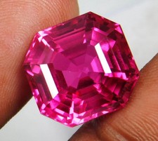 10.04 Ct+ Rare Natural Certified Pink Sapphire Asscher Cut Loose Gemstone picture