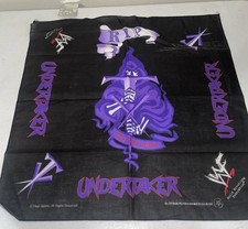 Undertaker WWE WWF Grim Reaper T Cross Symbol Bandanna WITH TAG - Deadstock picture