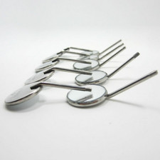 10Pcs Dental Plain Mouth Mirror simple stem 4# #5 Miltex picture