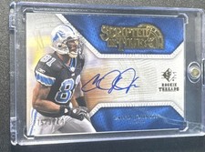 2008 SP Rookie Threads - Scripted in Time Calvin Johnson #ST-CA /304 (AU) picture