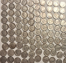1 U.S. Oz. Bulk Silver Roosevelt Dimes 90% Silver Physical Coin Weight WSHTF picture
