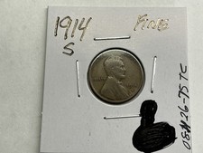 1914 S Lincoln Wheat Cent Penny Key Date from San Francisco Mint 081126 75t3 picture
