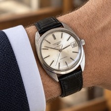 Vintage Longines Admiral Automatic 35mm Steel Cal 6651 25J Date Swiss Watch Box picture