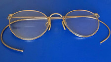 Shuron Ful-Vue Vintage Round Metal Eyeglasses Frames Gold 1/10 12K G.F. picture