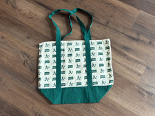 NEW 18X15 Sacramento A's Oakland Athletics MLB Bravo Tote Bag Canvas Promo 2026 picture