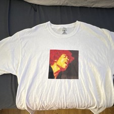 NOAH x Jimi Hendrix White Graphic T-Shirt Mens XL 100% Cotton Honduras picture