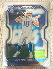 Panini 2020 Prizm Justin Herbert Silver Prizm RC #325 Los Angeles Chargers picture