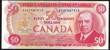 Canada 1975 $50 Fifty Dollar Banknote Crow - Bouey EFA 6227922 RCMP Musical Ride picture