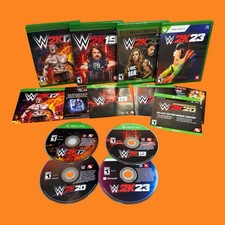 MINT💿 WWE 2K17 2K19 2K20 & 2K23 Wrestling Bundle Lot Xbox One Series X/S CIB picture