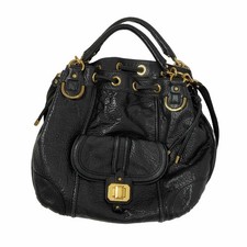 Iconic Vintage Y2K Juicy Couture Leather Black Large Hobo Bag Pebbled Lock picture