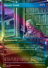 Rhystic Study - Borderless Foil - Premium Quality - Not Tournament Authorized picture