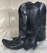 Vintage Nocona Boots Mens Size 12 D  USA Black  Handcrafted  PointedToe picture