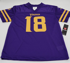 Vikings JUSTIN JEFFERSON NFL Jersey YOUTH KIDS BOYS Large 12/14 NWT picture